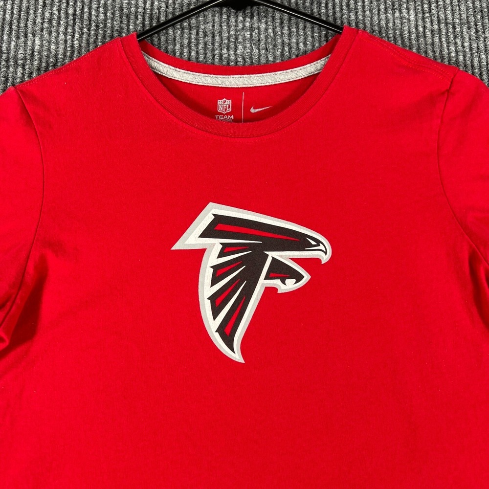 Atlanta Falcons Shirt Youth Large Red Short Sleeve NFL Football Lightweight Nike